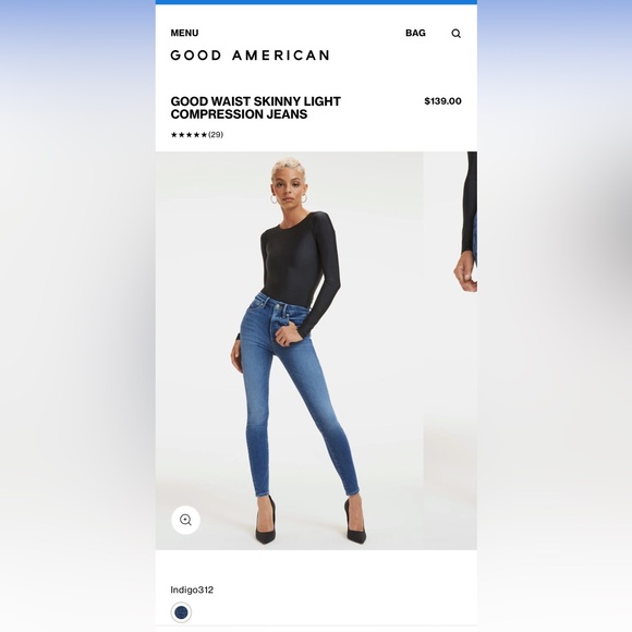 GOOD AMERICAN good waist skinny jean - Picture 5 of 5